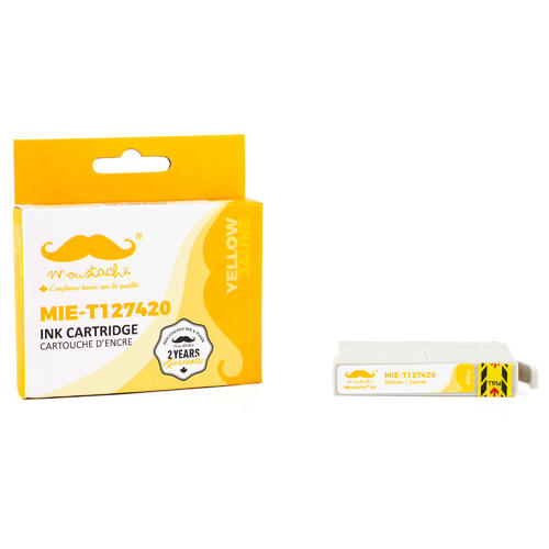Cartouche d'encre jaune compatible pour Epson T127420 (127)